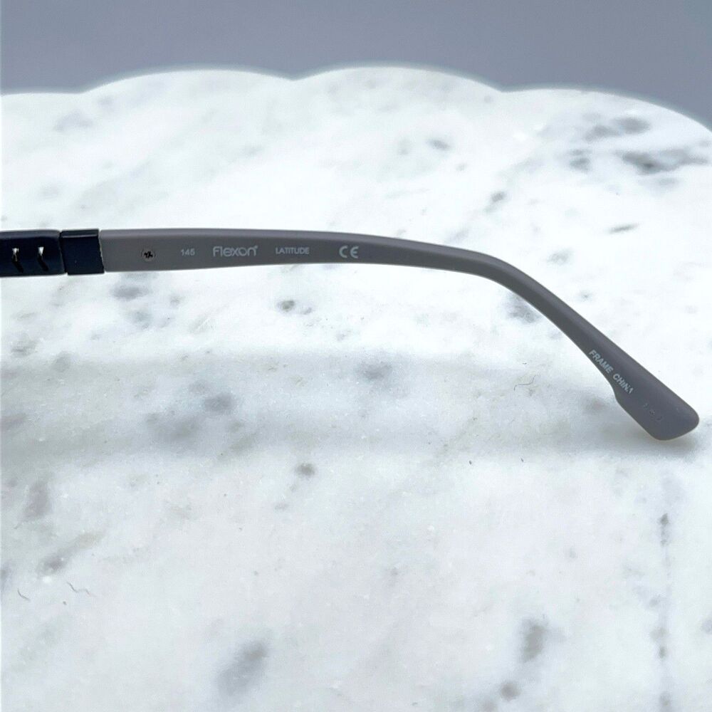 Flexon Latitude E1110 001 Black Rectangular Eyegl… - image 7